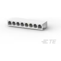 TE Connectivity-643410-3 Connettore rettangolare Conn Rectangular PIN 8 POS 6.35mm Solder ST Thru-Hole Bag/Box