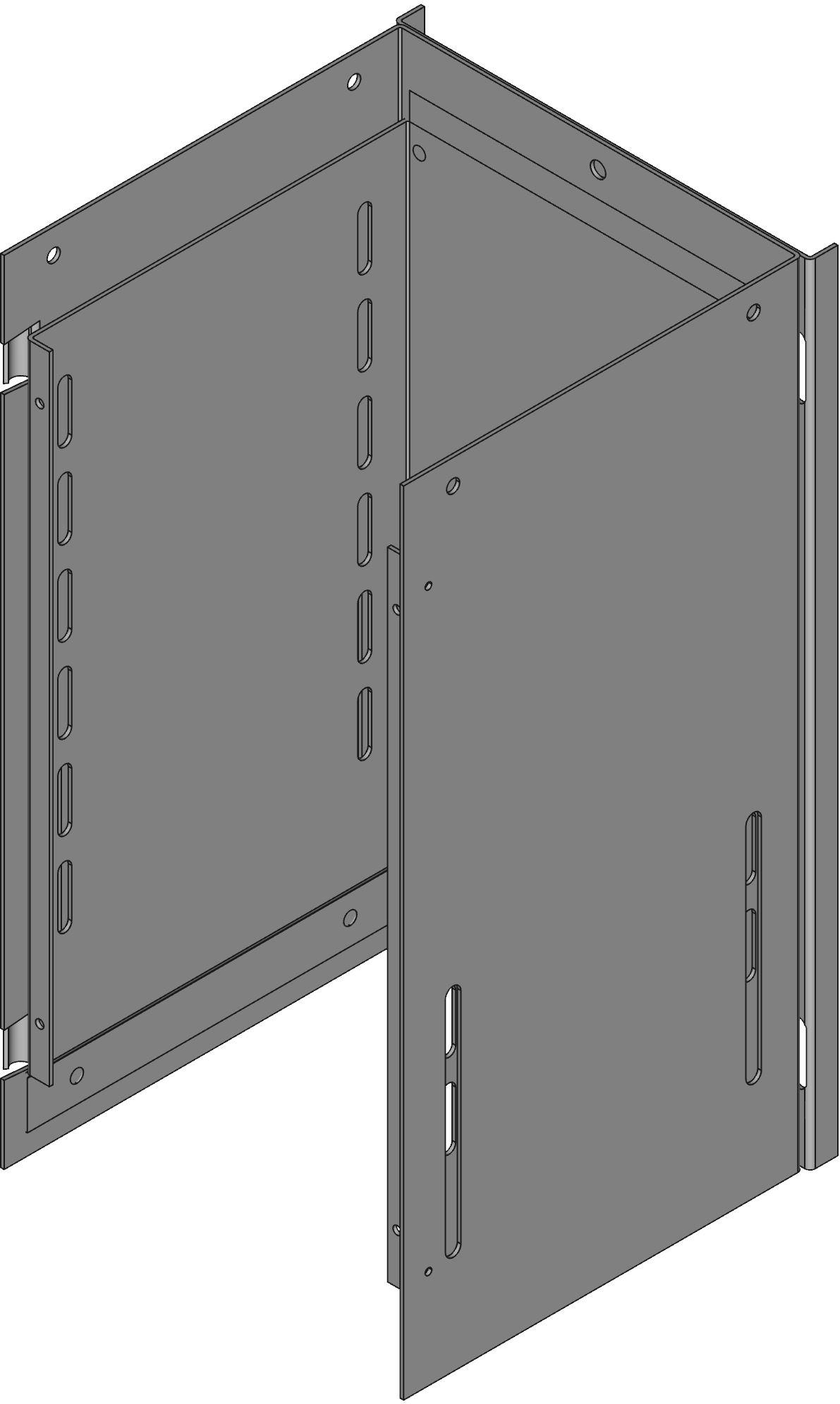 Hammond Manufacturing-CWTL8 Accessori per cavi Wiring Way Telescope Fitting Steel Gray