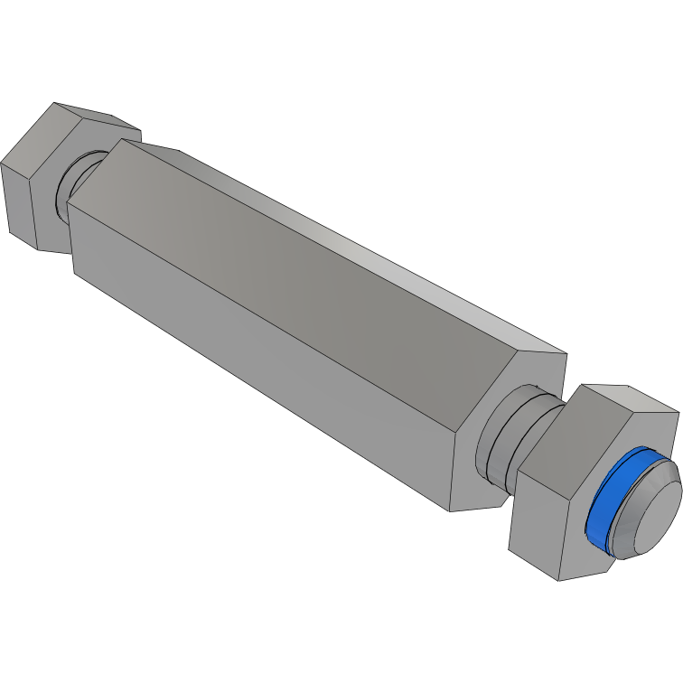 Samtec-SO-1615-02-01-01-L Distanzhülsen Standoff Hex M/M 4-40-THD 4.76mm-A/F 4.76mm-LG Aluminum 6061