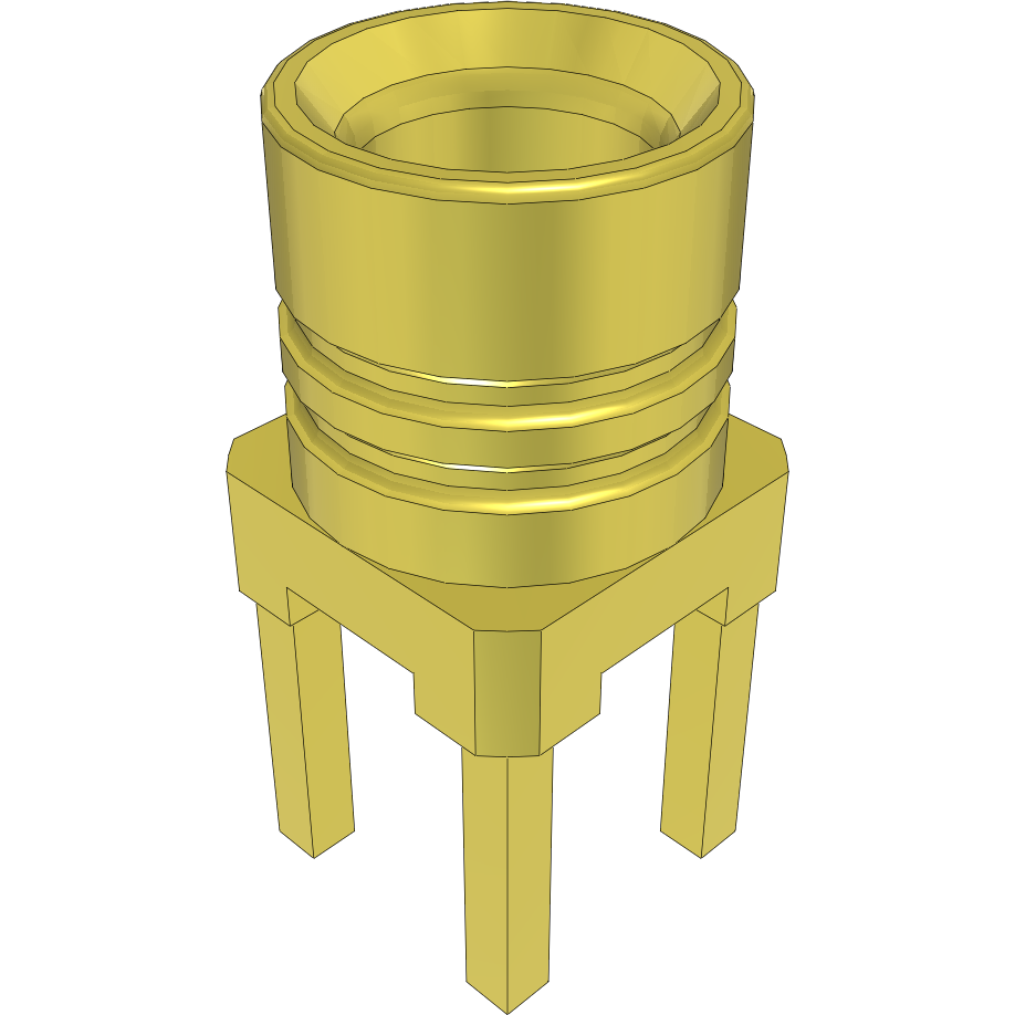 Samtec-MMCXV-J-P-HF-ST-TH1 RF-Steckverbinder Conn MMCX 0Hz to 6GHz 50Ohm Solder ST Thru-Hole F Gold Tray