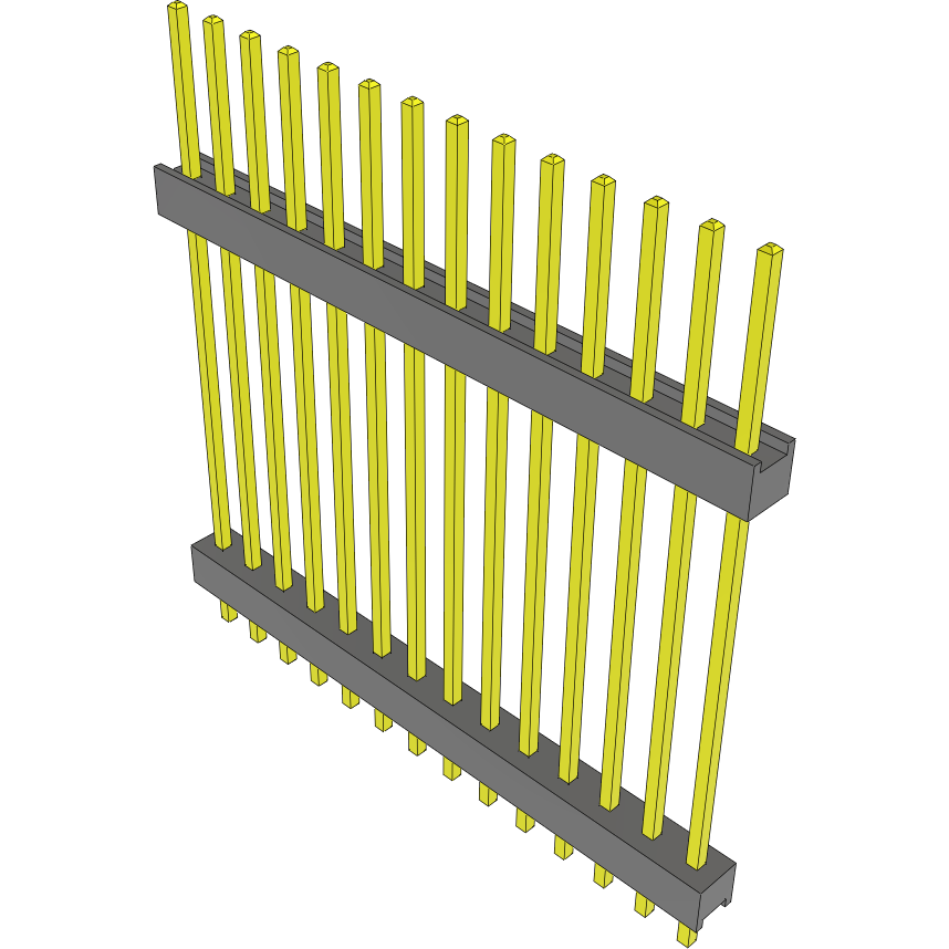 Samtec-DW-14-14-G-S-1000 Steckverbinderleisten und Leiterplattenbuchsen Conn Board Stacker HDR 14 POS 2.54mm Solder ST Top Entry Thru-Hole Bulk