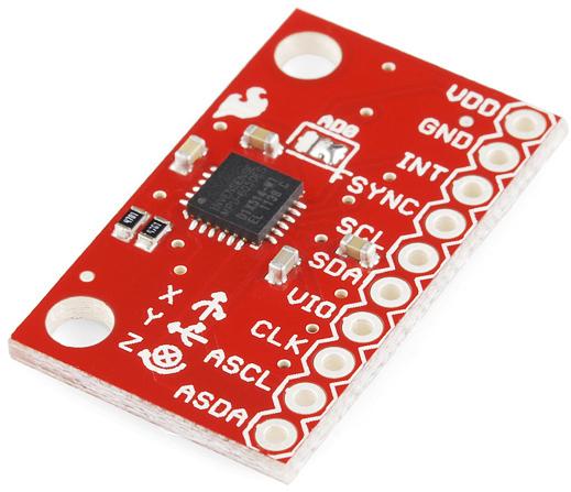 SparkFun Electronics-SEN-11028 Sensor Development Boards and Kits MPU-6050 Accelerometer/Gyroscope Sensor Breakout Board