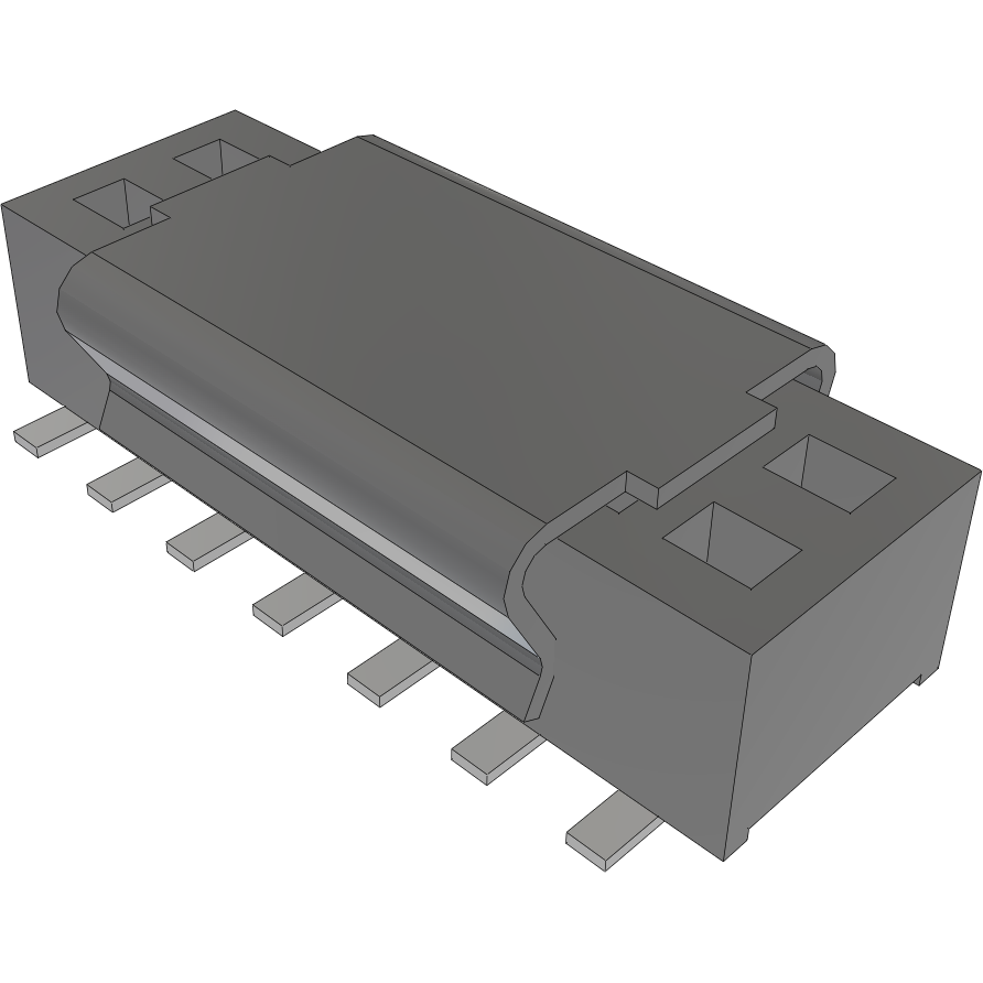 Samtec-CLP-107-02-L-D-BE-P Connector Headers and PCB Receptacles Conn Socket Strip SKT 14 POS 1.27mm Solder ST Bottom Entry SMD TIGER CLAW™ Tube