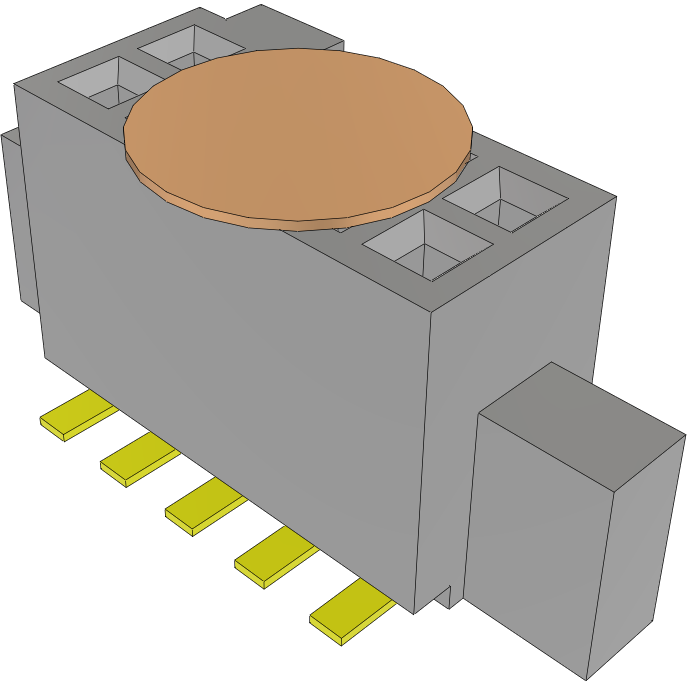 Samtec-SFC-105-T2-LM-D-K-TR Steckverbinderleisten und Leiterplattenbuchsen Conn Socket Strip SKT 10 POS 1.27mm Solder ST SMD T/R