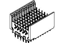 Molex-0740571001 Connector Backplane Conn VHDM HDR 60 POS 1mm Press Fit ST Thru-Hole VHDM® Tube