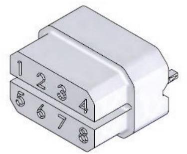 Smiths Interconnect-ZK2000-001-03 Accessoires de raccordement Connector Accessories Keying Straight Glass Filled Liquid Crystal Polymer Natural