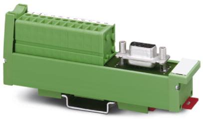 PHOENIX CONTACT-2959560 Modules d'interface VARIOFACE SLIM LINE, with screw connection and D-subminiature socket strip, for assembly at a right angle on NS 35/7.5, 9 positions