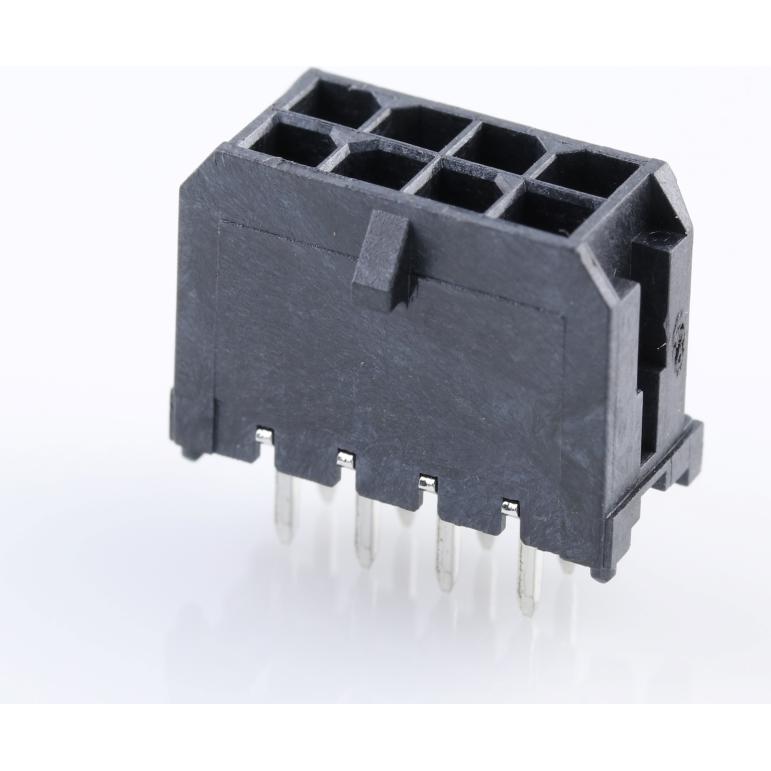 Molex-430450827 Piastre connettori e prese PCB Conn Wire to Board HDR 8 POS 3mm Solder ST Top Entry Thru-Hole Tray