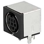 SCHURTER-4850.2950 Steckverbinder, rund 9-pole, Socket, PCB terminals, DIN Plug/Socket
