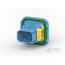 TE Connectivity-4-1564546-1 Gaine de câblage de raccordement discret Conn Housing PL 2 POS 9mm Crimp ST Panel Mount Blue Carton