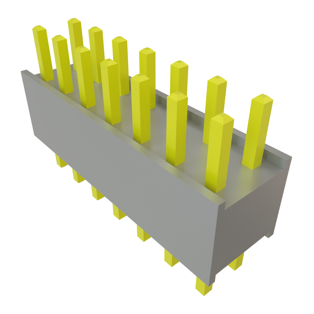 Samtec-DW-07-07-T-D-200 Steckverbinderleisten und Leiterplattenbuchsen Conn Board Stacker HDR 14 POS 2.54mm Solder ST Top Entry Thru-Hole Bulk