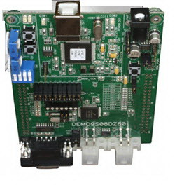 NXP Semiconductors-DEMO9S08DZ60 Sistema integrato, schede e kit di sviluppo 9S08DZ60 Microcontroller Demonstration Board 4MHz CPU 4KB RAM 2KB/32KB EEPROM/Flash