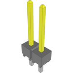 Conn Unshrouded Header HDR 2 POS 2.54mm Solder ST Top Entry Thru-Hole