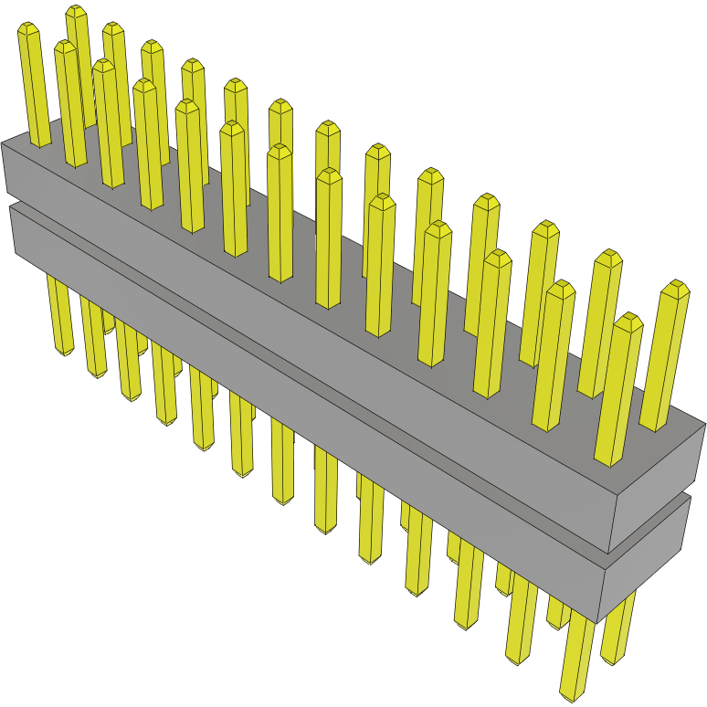 Samtec-TW-13-03-L-D-180-180 Steckverbinderleisten und Leiterplattenbuchsen Conn Board Stacker HDR 26 POS 2mm Solder ST Top Entry Thru-Hole Bulk
