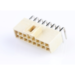 Conn Wire to Board HDR 16 POS 2.5mm Solder RA Thru-Hole Tray