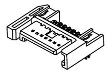 Molex-0674901221 Connettore SCSI Conn SATA PL 7 POS 1.27mm Solder RA SMD 7 Terminal 1 Port Tray