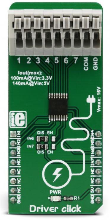 MikroElektronika-MIKROE-3109 Energiemanagement, Entwicklungsplatinen und -kits DRV777 Motion Motor Control 0V to 16V Output Click Board