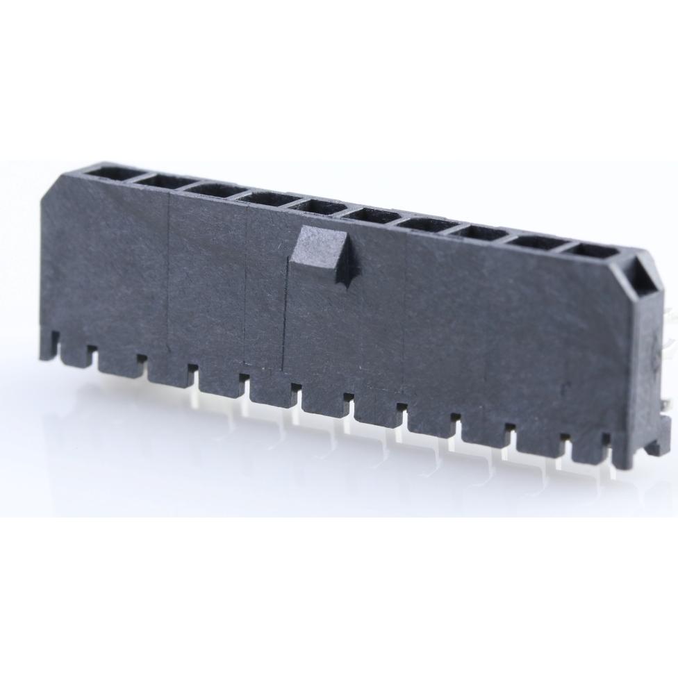 Molex-436501009 Steckverbinderleisten und Leiterplattenbuchsen Conn Wire to Board HDR 10Power POS 3mm Solder RA Side Entry SMD Micro-Fit 3.0 T/R