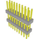 Conn Board Stacker HDR 18 POS 2mm Solder ST Thru-Hole Bulk