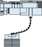 Glenair-M85049/5W28A1 Backshells Environmental Backshell 180° 32 Shell Size Cadmium Over Electroless Nickel Aluminum