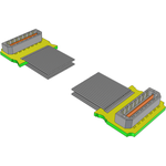 Cable Assembly Coaxial 0.152m 30AWG Board to Board to Board to Board M-M Q PAIRS® Bag