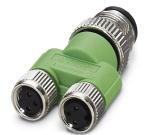 PHOENIX CONTACT-1683471 Sensor Accessories Y Distributor, 4-position, unshielded, Plug straight M12 For Sensor