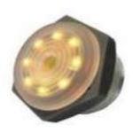 Audio Buzzer 3VDC 15VDC 18mA 12VDC 104dBA 3000Hz to 4000Hz Panel Mount Solder Lug