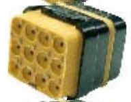 Amphenol-SIMM0816PN Steckverbinder, rechteckig Plug Receptacles Module For Crimped Contacts