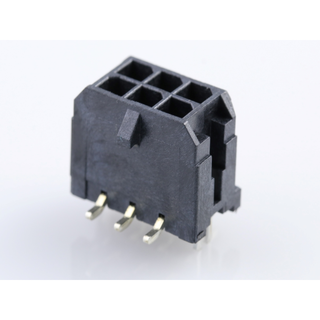 Molex-0430450617 Embases de raccordement et réceptacles PCB Conn Wire to Board HDR 6Power POS 3mm Solder ST Top Entry SMD Micro-Fit 3.0 T/R
