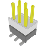 Conn Board Stacker HDR 6 POS 2.54mm Solder ST Top Entry SMD Bulk