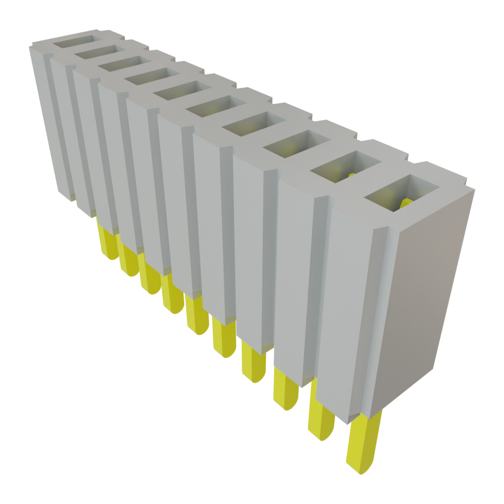 Samtec-SLM-110-01-G-S Steckverbinderleisten und Leiterplattenbuchsen Conn Socket Strip SKT 10 POS 1.27mm Solder ST Top Entry Thru-Hole Tube