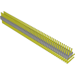 Conn Unshrouded Header HDR 100 POS 1.27mm Solder RA Side Entry Thru-Hole Tube