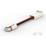 3P, FULL CABLE ASSY-152.4mm, WHITE, TIN