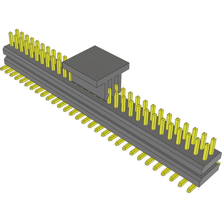 Samtec-MW-30-03-G-D-110-075-P Piastre connettori e prese PCB Conn Board Stacker HDR 60 POS 1mm Solder ST Top Entry SMD FLEX STACK Bulk