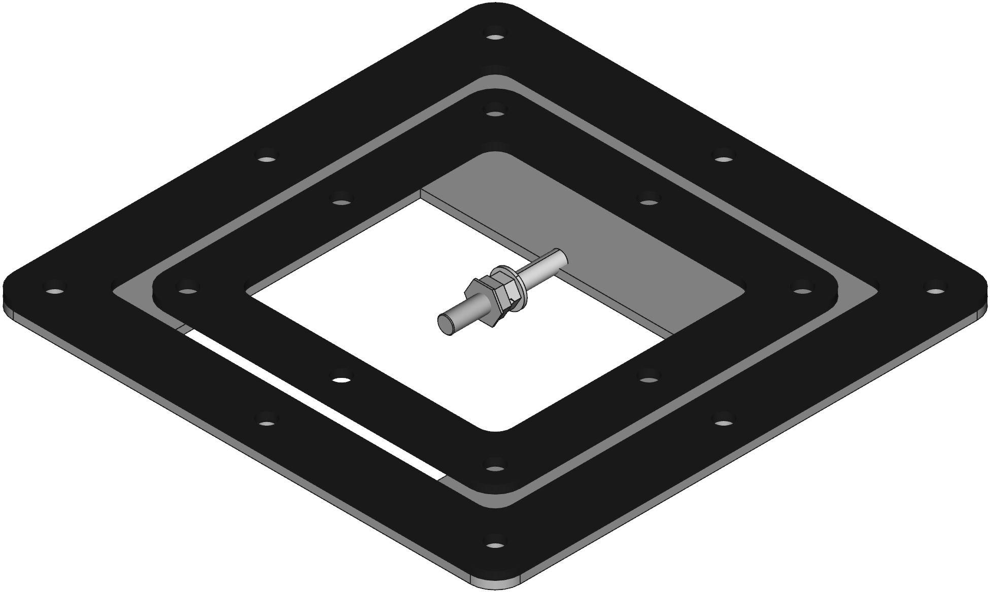 Hammond Manufacturing-1487DRE 电缆配件 Cable Accessories, Edge Hole Reducer - Fits 6 x 6 - Steel/Gray
