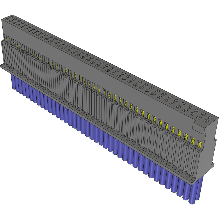 Samtec-SFSD-40-28C-G-04.00-S Assemblage de câble autre Cable Assembly Discrete Wire 0.101m 28AWG Socket Strip 80 POS SKT Crimp TIGER EYE™ Layer