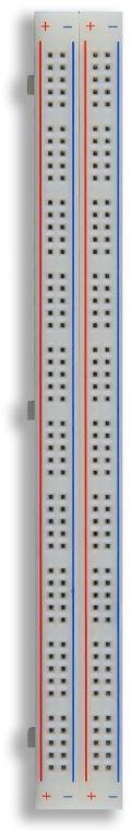 Global Specialties-GS-100 null ABS Plastic 100 Tie Point Breadboard