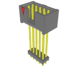Conn Elevated Shrouded Header HDR 10 POS 2.54mm Solder ST Top Entry Thru-Hole Bulk