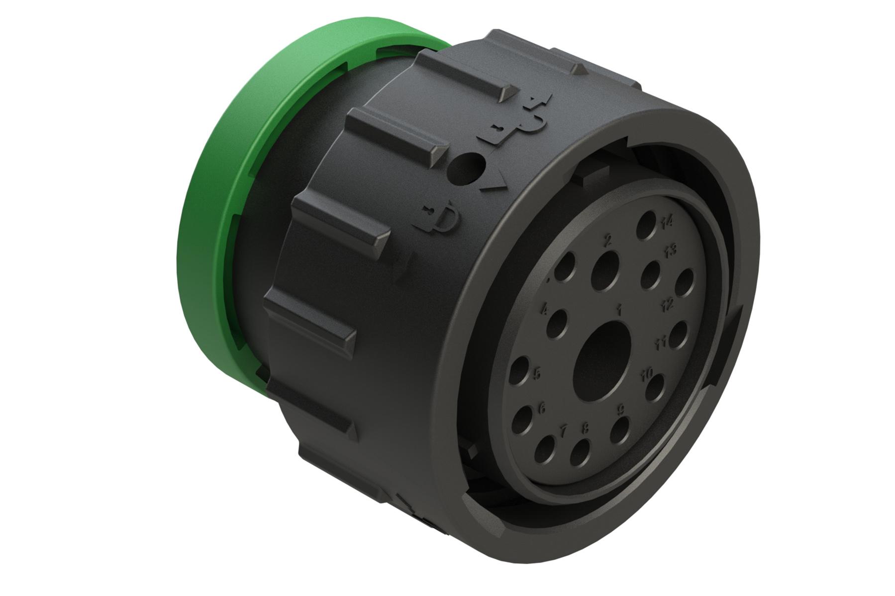 Amphenol-AHDP06-24-14SN-BRA Steckverbinder, rund Conn Circular SKT 14 POS ST Cable Mount 14 Terminal 1 Port Box