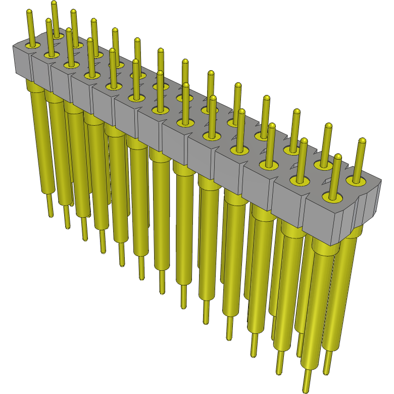 Samtec-BBD-113-T-C Connector Headers and PCB Receptacles Conn Unshrouded Header HDR 26 POS 2.54mm Solder ST Top Entry Thru-Hole Tube
