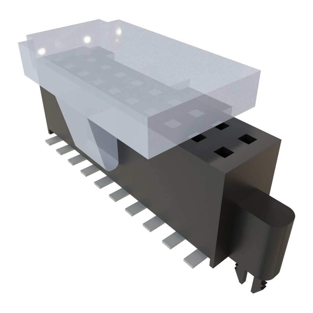 Samtec-SFML-110-T2-S-D-LC-P-TR 连接器插头及 PCB 插座 Conn Socket Strip SKT 20 POS 1.27mm Solder ST SMD TIGER EYE™ T/R