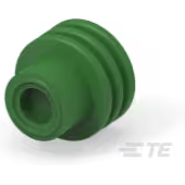 TE Connectivity-1719043-1 连接器配件 Connector Accessories Sealing Plug Straight Silicone Green