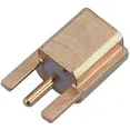 HUBER+SUHNER-82_MMCX-S50-0-2/111_KE RF-Steckverbinder Conn MMCX 0Hz to 6GHz 50Ohm Solder ST Edge Mount F Gold Over Nickel Single