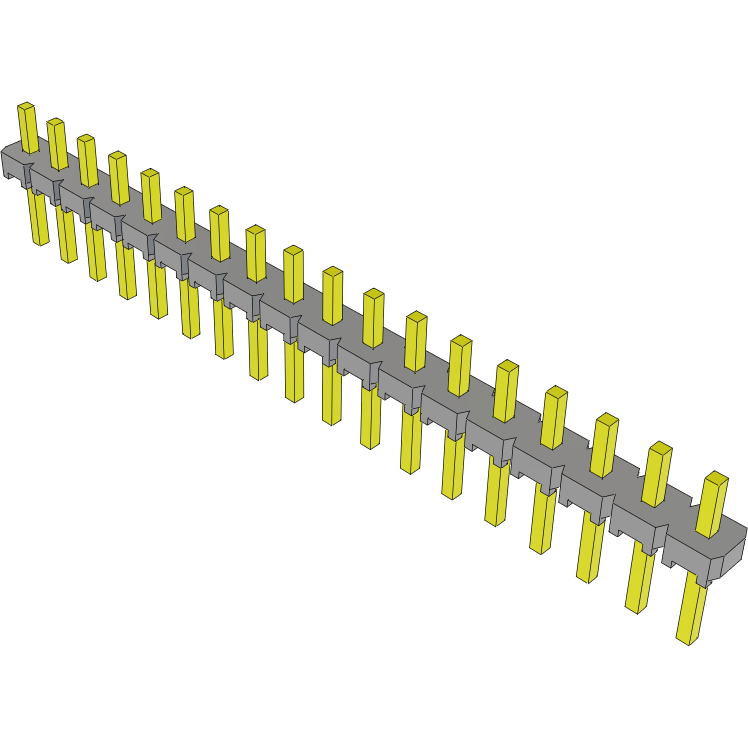 Samtec-TLW-118-05-T-S Steckverbinderleisten und Leiterplattenbuchsen Conn Unshrouded Header HDR 18 POS 2.54mm Solder ST Top Entry Thru-Hole Bulk
