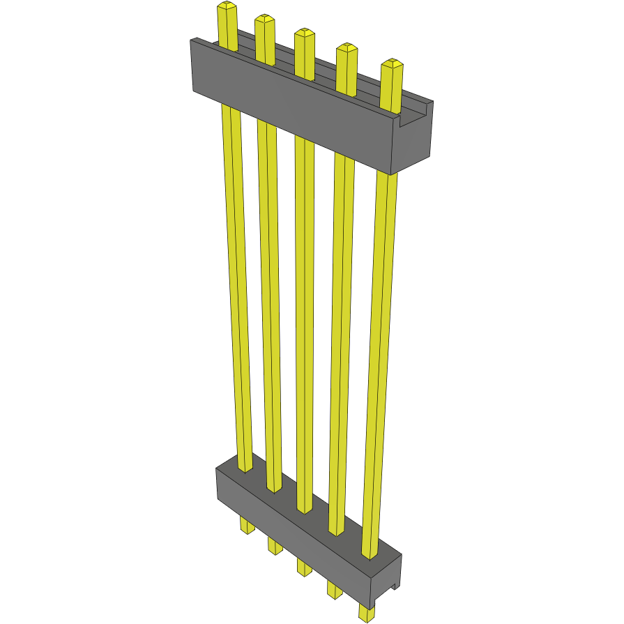Samtec-DW-05-19-T-S-1150 Connector Headers and PCB Receptacles Conn Board Stacker HDR 5 POS 2.54mm Solder ST Top Entry Thru-Hole Bulk