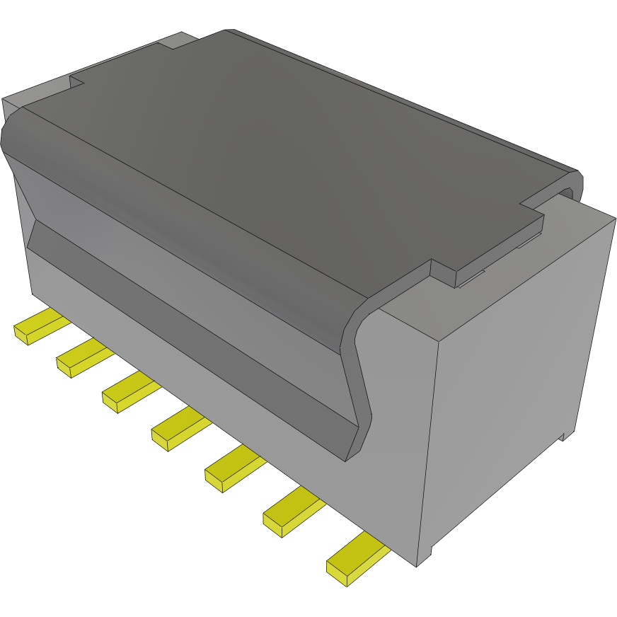 Samtec-MLE-107-01-G-DV-A-P-TR Steckverbinderleisten und Leiterplattenbuchsen Conn Socket Strip SKT 14 POS 1mm Solder ST Top Entry SMD T/R