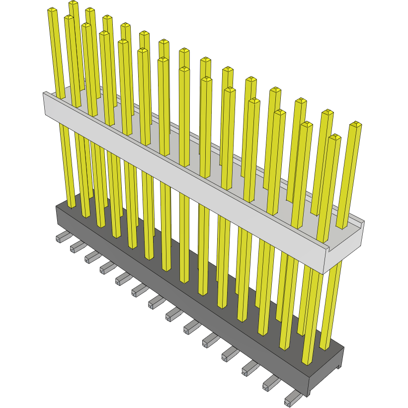 Samtec-HW-14-20-L-D-709-SM-A 连接器插头及 PCB 插座 Conn Board Stacker HDR 28 POS 2.54mm Solder ST Top Entry SMD Tube