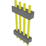 Conn Board Stacker HDR 4 POS 2.54mm Solder ST Top Entry Thru-Hole Bulk