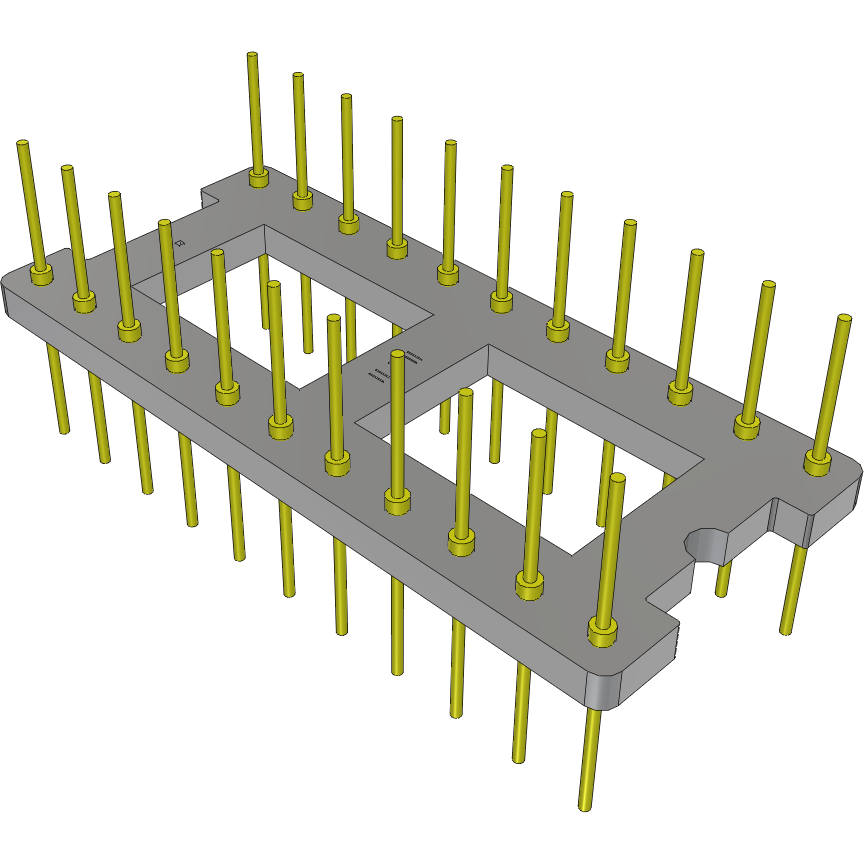 Samtec-APO-422-T-A1 插座连接器 Conn DIP Adapter HDR 22 POS 2.54mm ST Thru-Hole Bulk