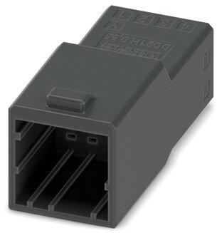 PHOENIX CONTACT-1378139 Carcaza de cables discretos de conector Conn Housing M 8 POS 2.5mm Crimp ST Cable Mount Black Cardboard